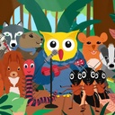 Eule findet den Beat