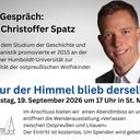 Nur der Himmel blieb derselbe. Dr. Christopher Spatz in St. Magni