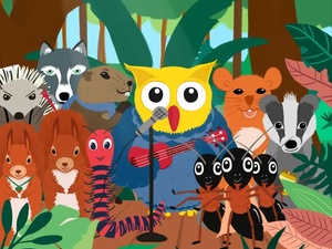 Eule findet den Beat