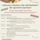 Inklusion: Mythos oder Wirklichkeit? Wir sprechen drüber!