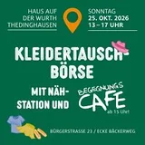 Kleidertauschbörse mit Nähstation und Begegnungscafé