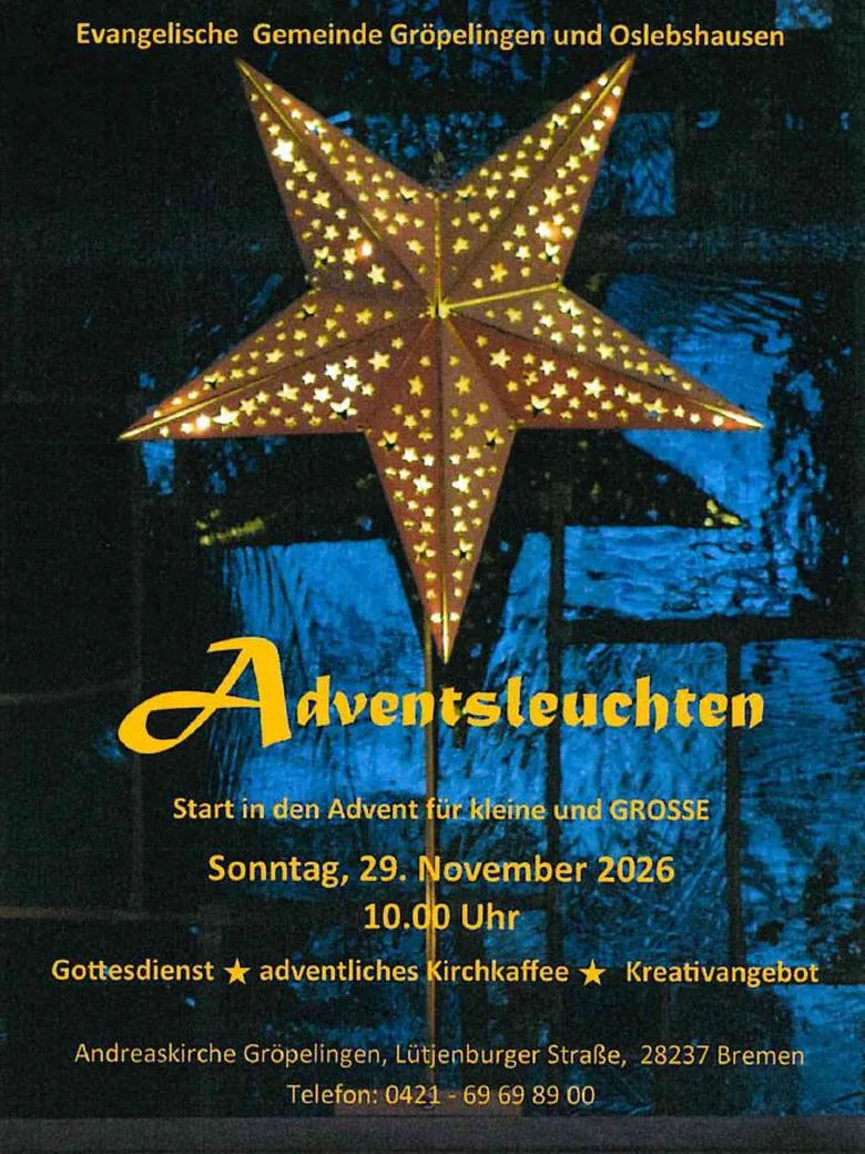 1. Advent: Adventsleuchten