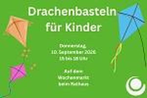 Drachenbasteln auf dem Wochenmarkt