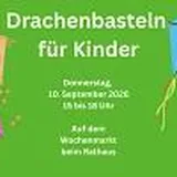 Drachenbasteln auf dem Wochenmarkt
