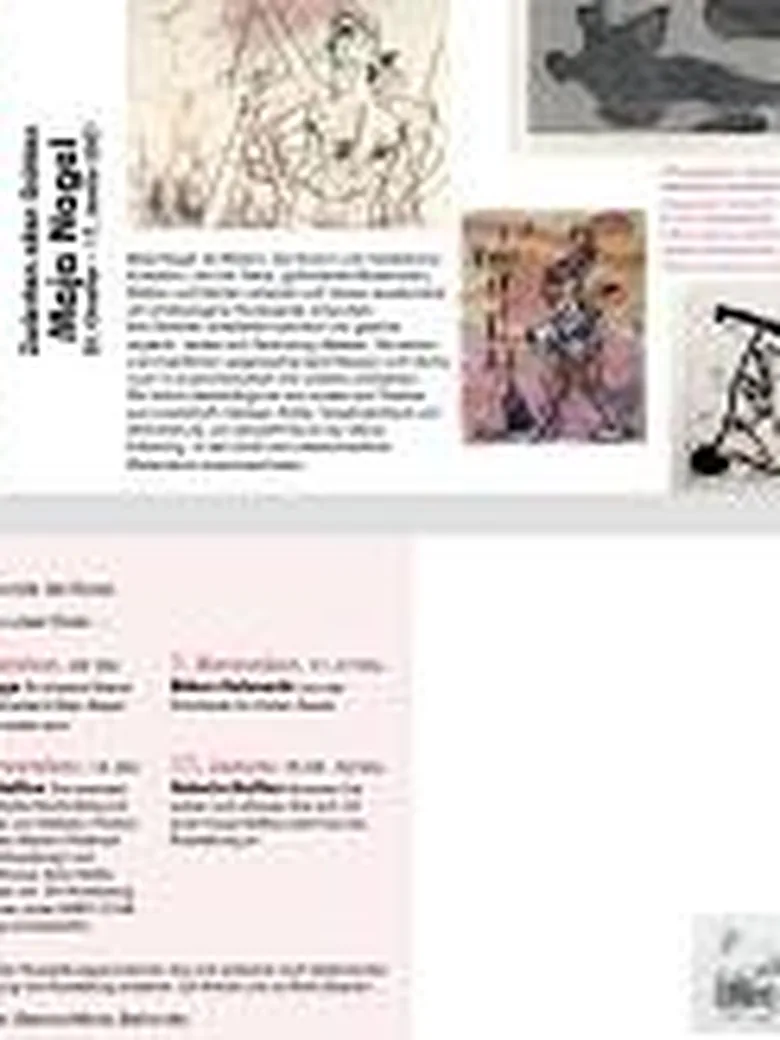 Galeriekaffee inmitten der Ausstellung von Maja Nagel