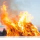 Osterfeuer in Dreisielen