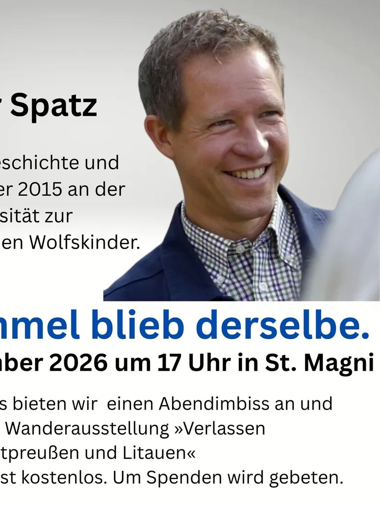 Nur der Himmel blieb derselbe. Dr. Christopher Spatz in St. Magni