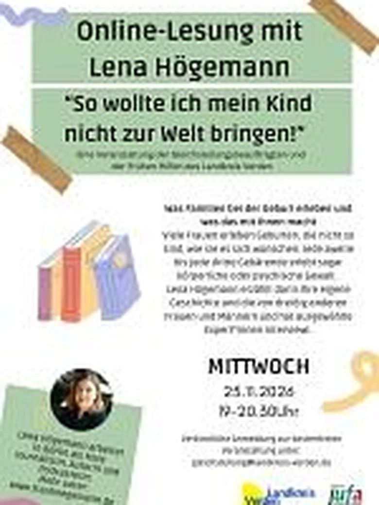 Online Lesung - "So wollte ich mein Kind nicht zur Welt bringen!"