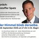 Nur der Himmel blieb derselbe. Dr. Christopher Spatz in St. Magni