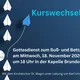Gottesdienst zum Buß- und Bettag in der Kapelle Brundorf