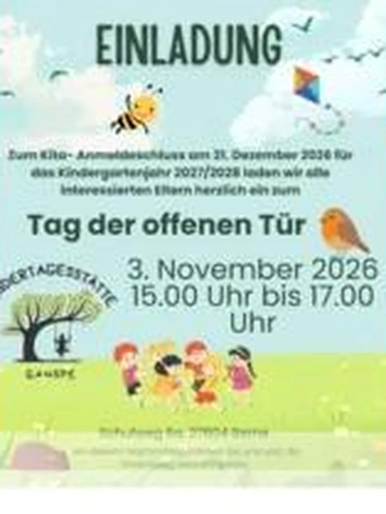 Ta der offenen Tür - KiTa Ganspe