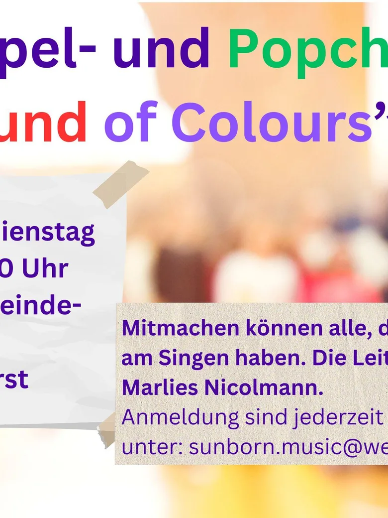 Gospel- und Popchor Sound of Colours in Löhnhorst