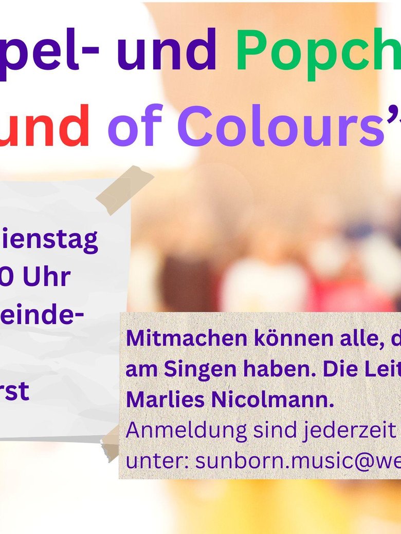 Gospel- und Popchor Sound of Colours in Löhnhorst