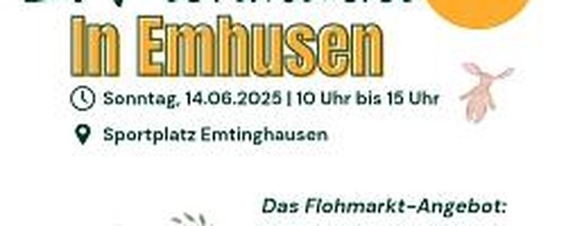 2. Flohmarkt in Emtinghausen auf dem Sportplatz