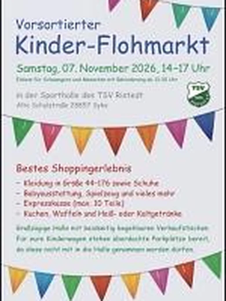 Vorsortierter Flohmarkt für Kindersachen