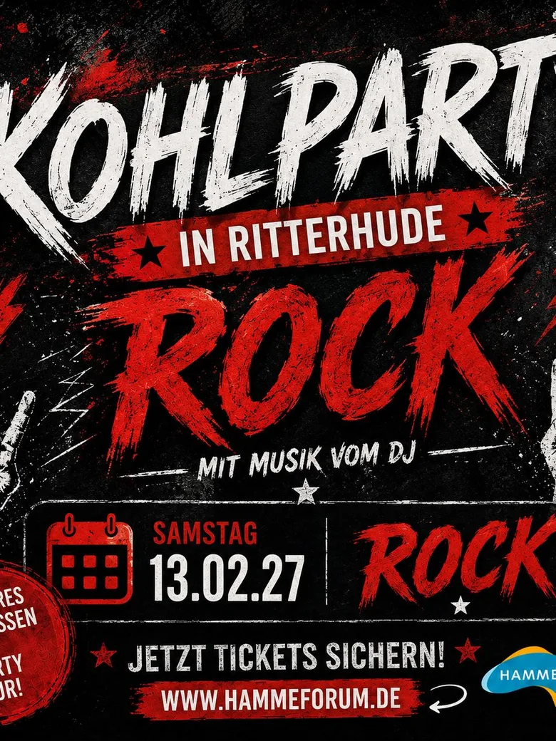 Auch im nächsten Jahr heißt es wieder: Rock--Kohlparty im Hamme Forum!