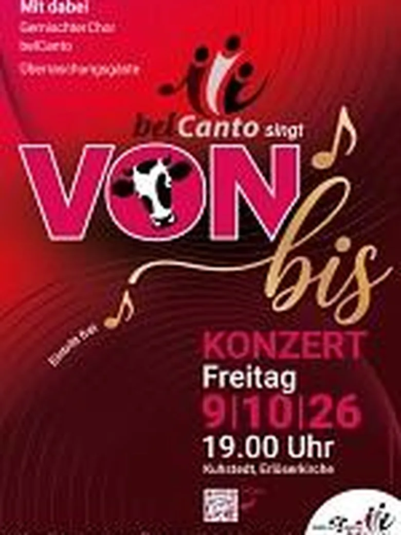 belCanto Konzert singt „VON BIS“