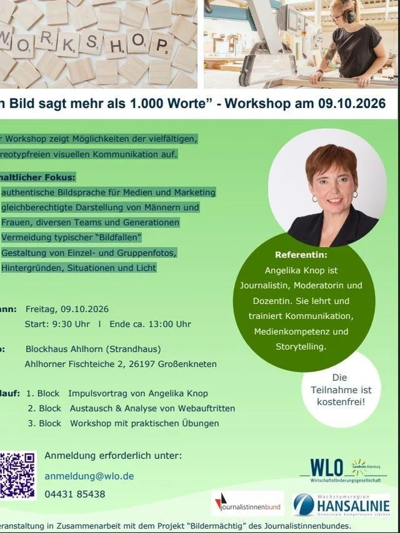 “Ein Bild sagt mehr als 1.000 Worte” - Workshop am 09.10.2026