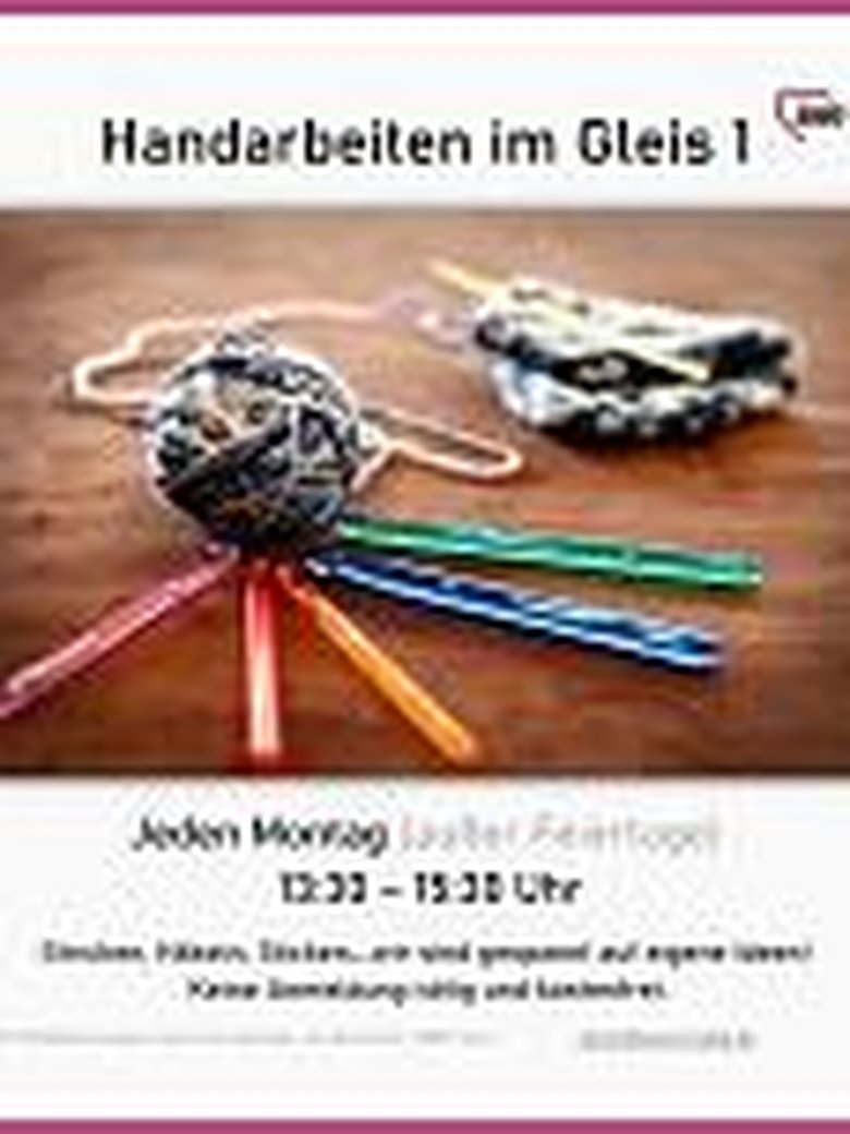 Handarbeiten im Gleis 1