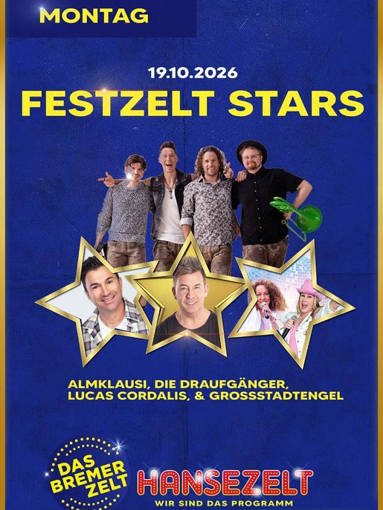 DIE FESTZELT STARS FEIERN DICH UND DEINE FREUNDE