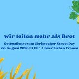Gottesdienst zum Christopher Street Day