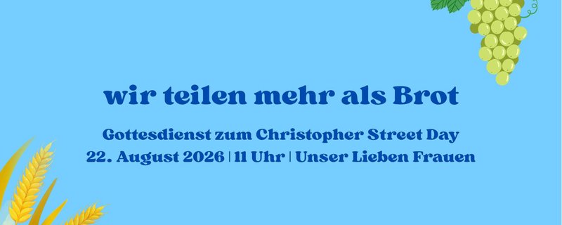 Gottesdienst zum Christopher Street Day