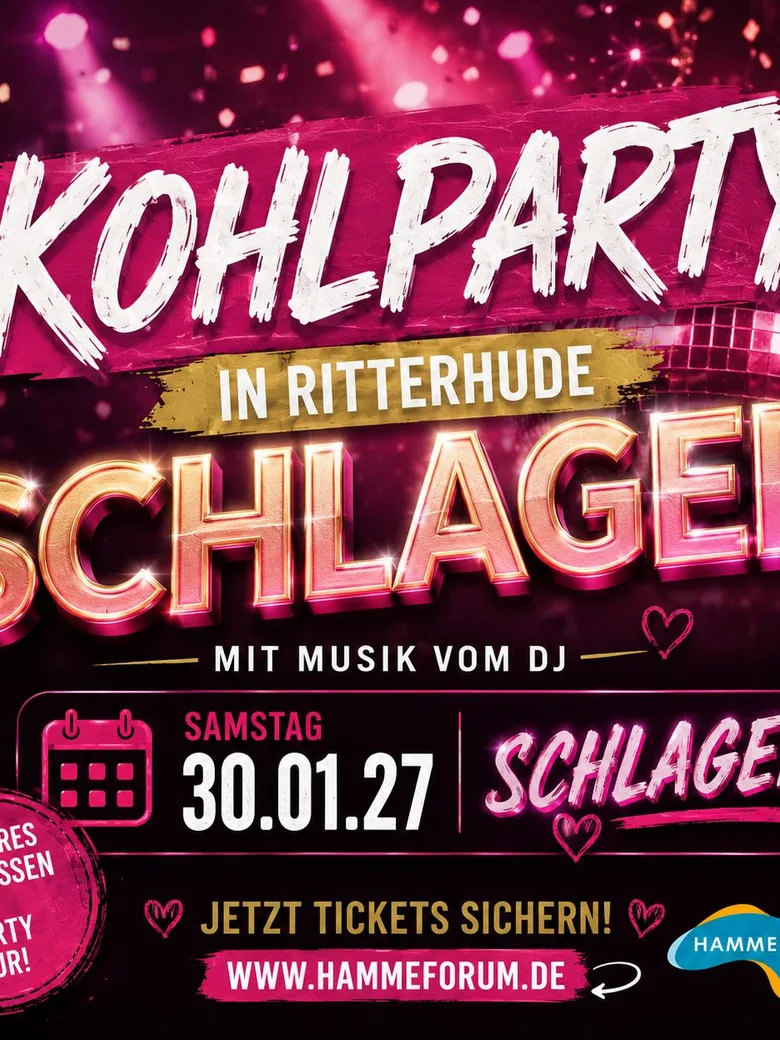 Auch im nächsten Jahr heißt es wieder: Schlager-Kohlparty im Hamme Forum!