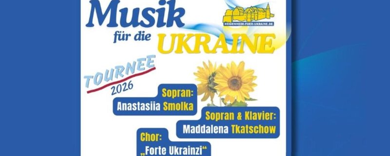 Musik für die Ukraine: Chor „Forte Ukrainzi“ mit Anastasiia Smolka und Maddalena Tkatschow