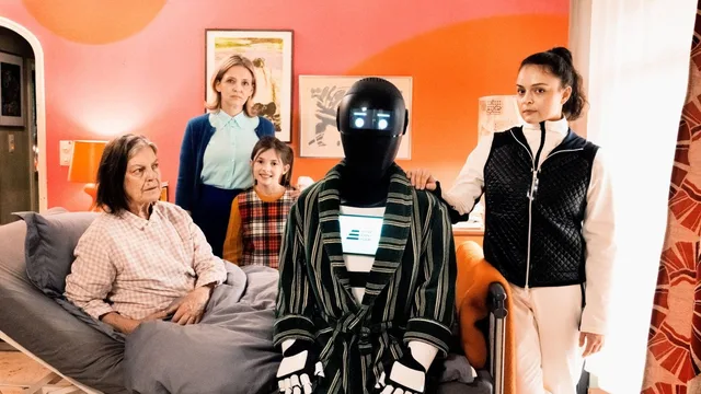 Frau Winkler verlässt das Haus