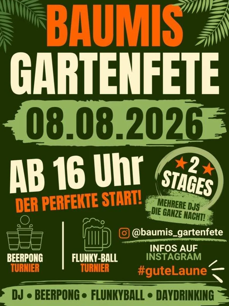 Baumis Gartenfete