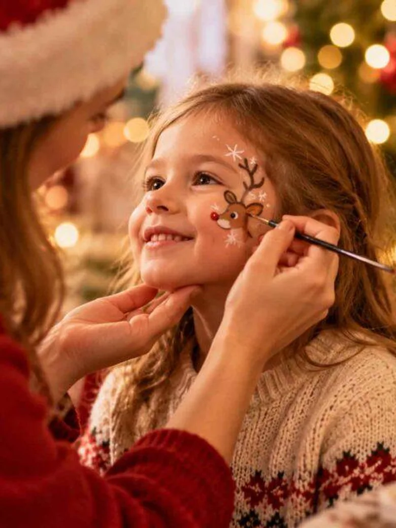 Weihnachtliches Kinderschminken
