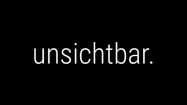Unsichtbar. - Was Endometriose bedeutet.