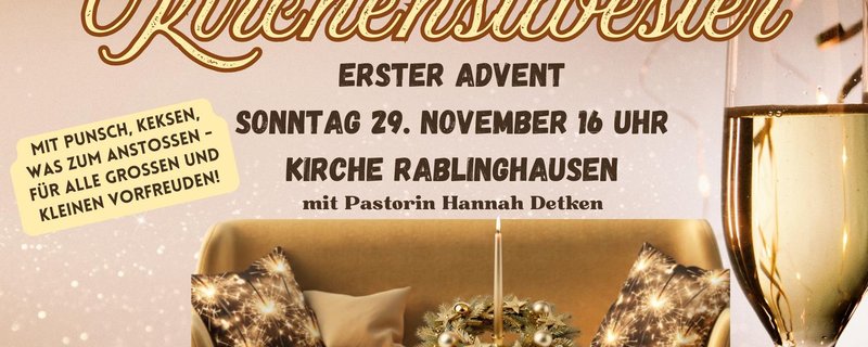 KIRCHENSILVESTER - Wohnzimmerkirche am ersten Advent
