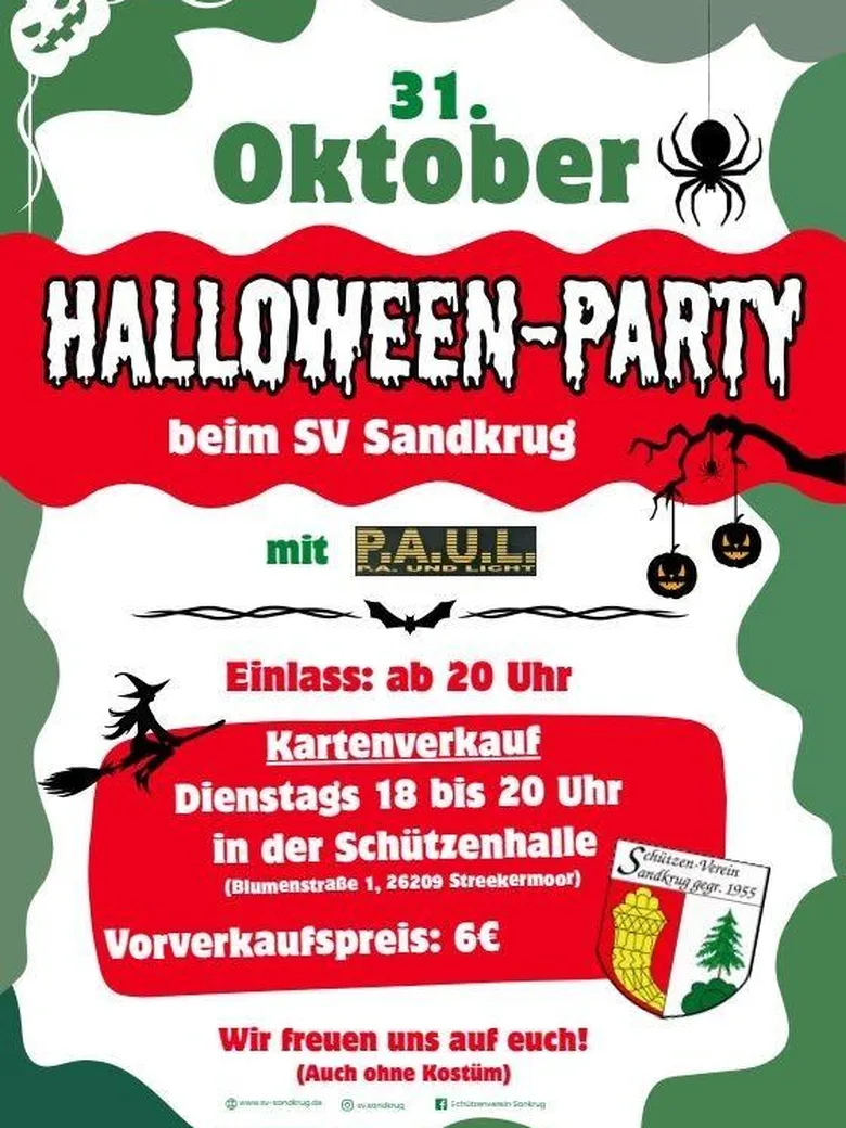 Halloween-Party beim SV Sandkrug