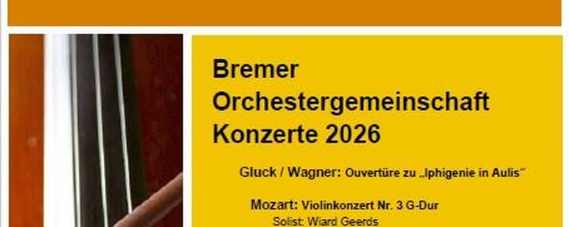 Gastkonzert der Bremer Orchestergemeinschaft
