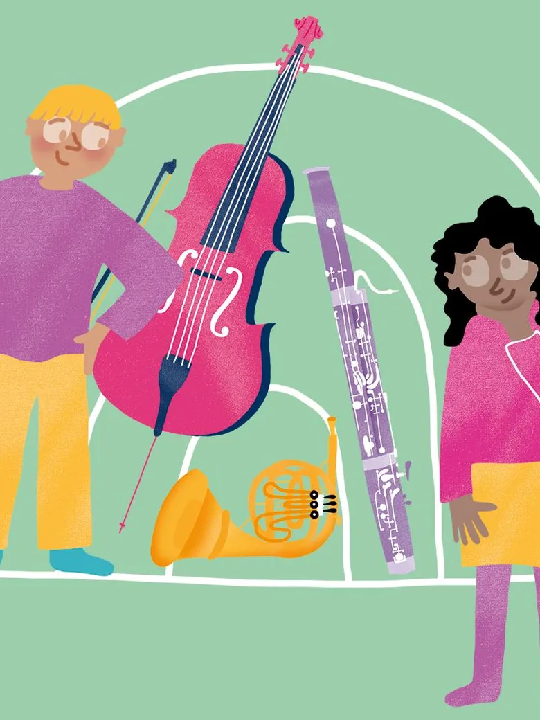 Kinder im Orchester