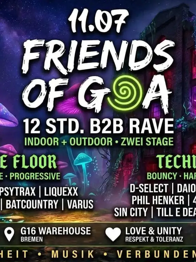 FRIENDS OF GOA - 12 STD. B2B RAVE