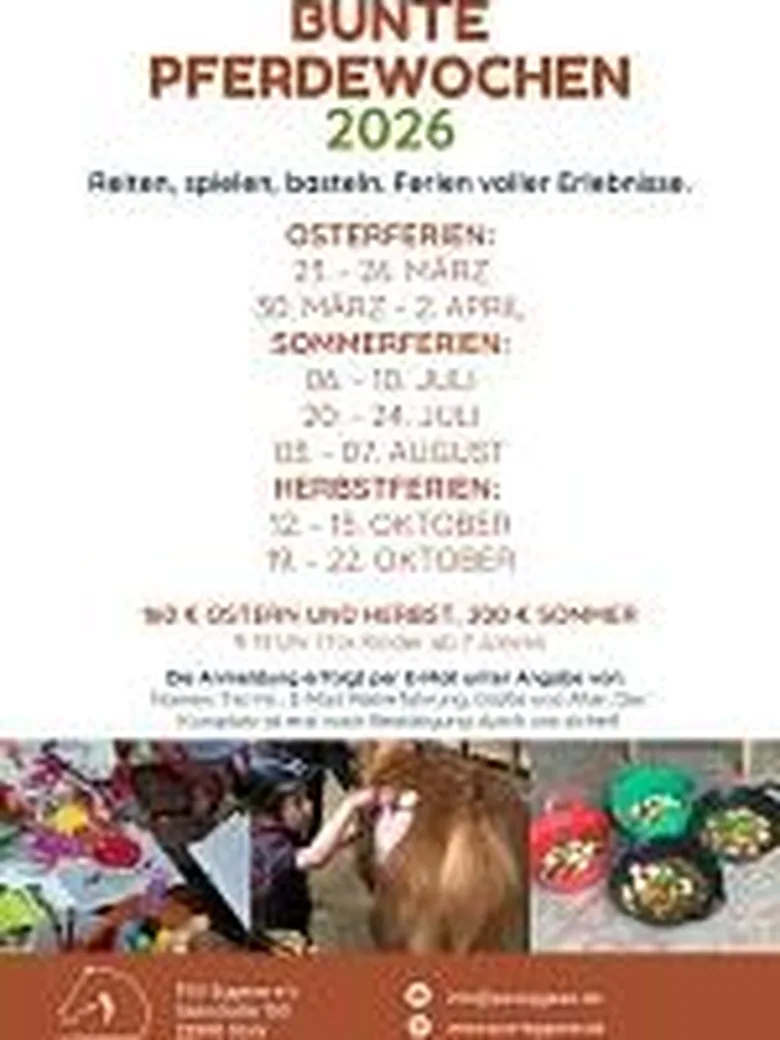 Bunte Pferdewoche im Herbst, 12.-15.10.2026