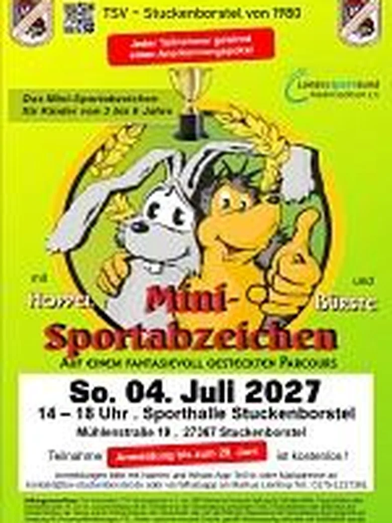 Mini-Sportabzeichen des TSV-Stuckenborstel