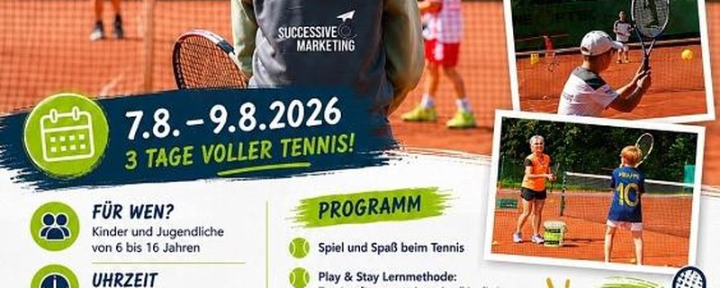 Tennis Feriencamp - Spiel. Spaß. Tennis.