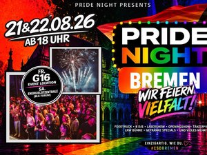 PRIDE NIGHT BREMEN – DIE GRÖSSTE PRIDE-AFTERPARTY BREMENS!