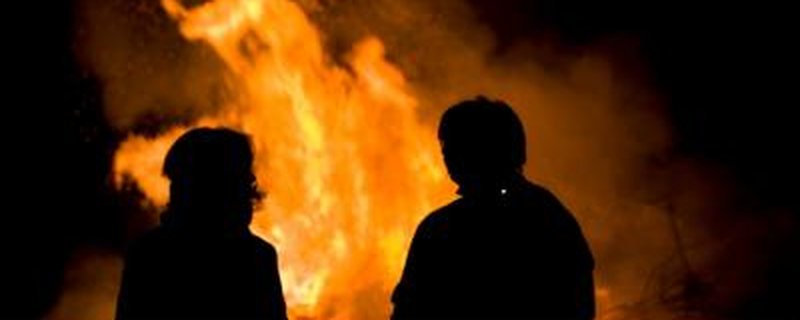 Osterfeuer in Harmenhausen