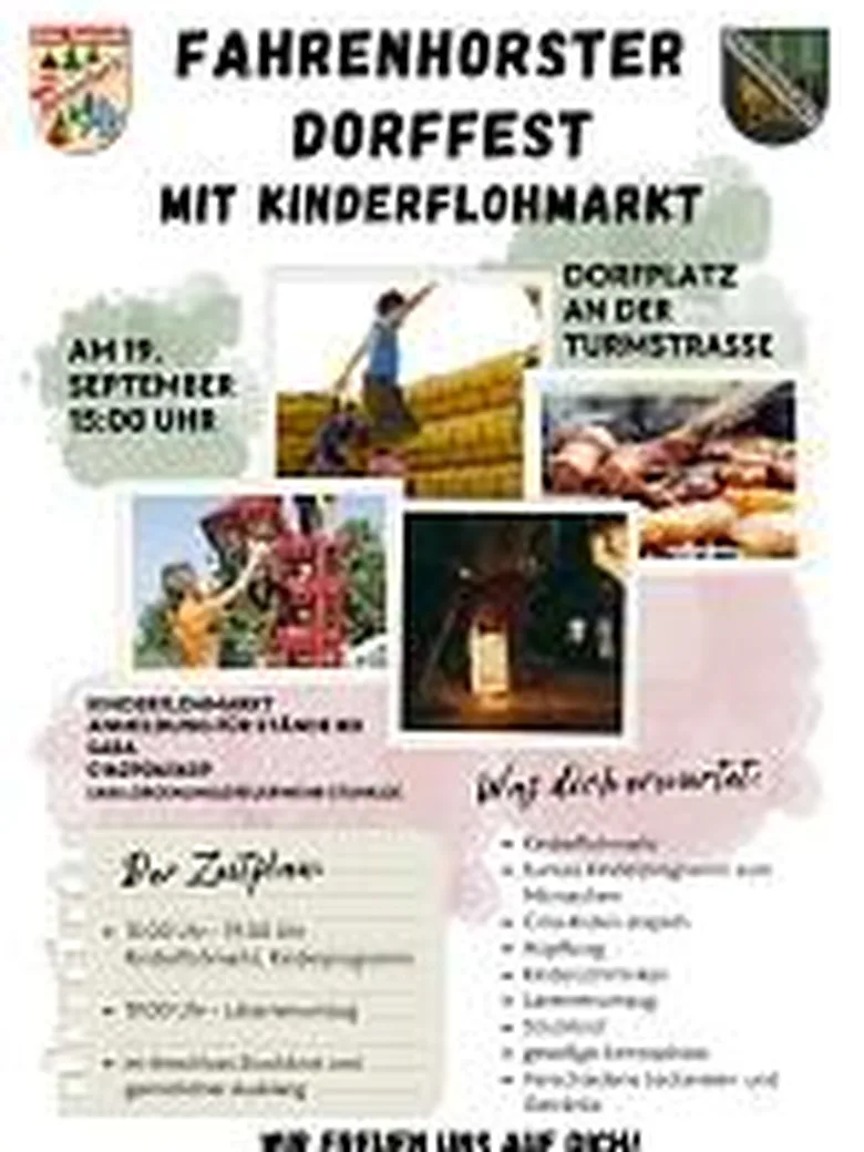 Dorffest mit Kinderflohmarkt