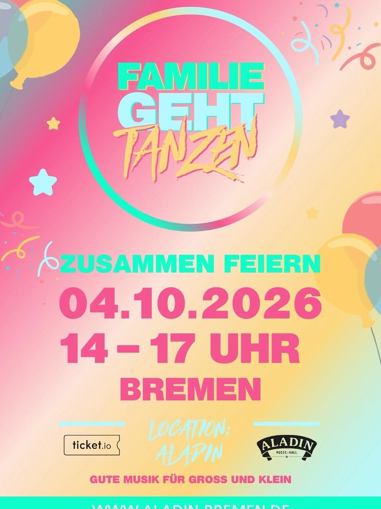 Familie geht tanzen