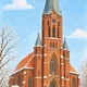 Nikolaus-Kirche - Nikolaus Laufen in und um die Kirche herum