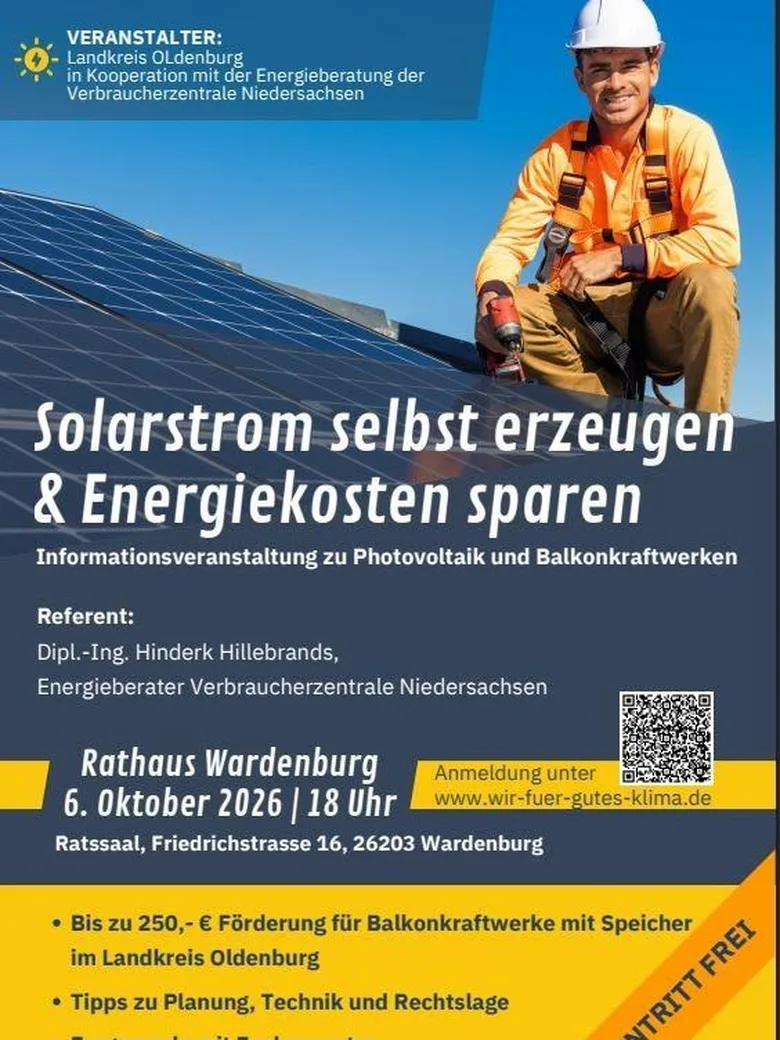 Informationsveranstaltung zu Photovoltaik und Balkonkraftwerken