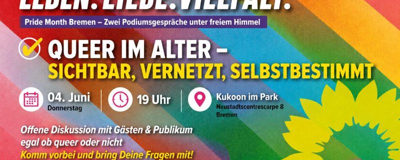 VERLEGT INS KUKOON! 🌈 Queer im Alter -sichtbar, vernetzt, selbstbestimmt