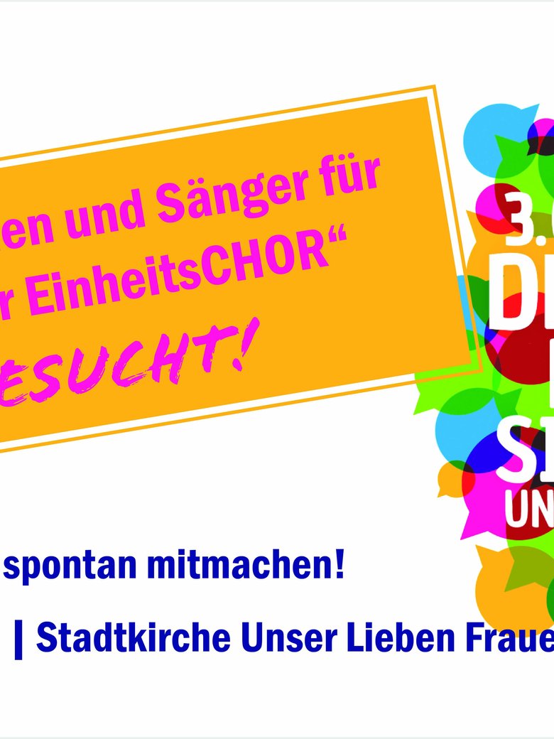 Großes Rudelsingen – EinheitsChor singt in der Stadtkirche Unser Lieben Frauen