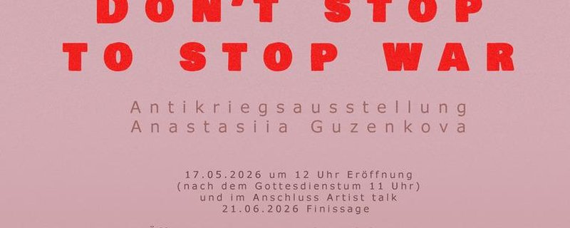 DON'T STOP TO STOP WAR