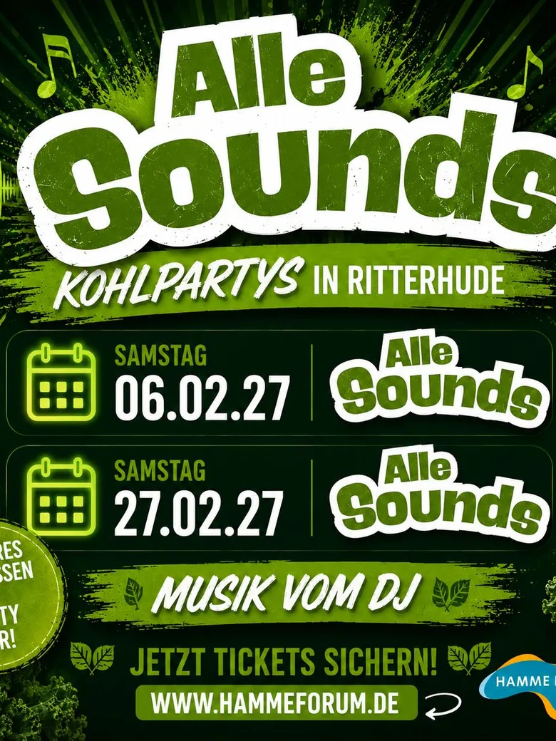 Auch im nächsten Jahr heißt es wieder: Kohlparty im Hamme Forum!